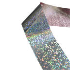 120m Holographic Cracked Ice Nail Foil | Sparkle Pixel Dots Nail Art Transfer 