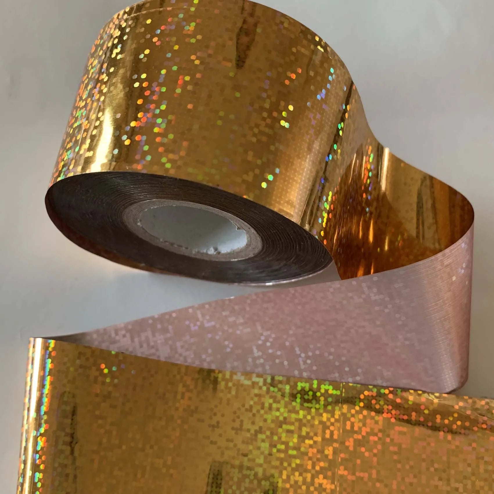 120m Holographic Cracked Ice Nail Foil | Sparkle Pixel Dots Nail Art Transfer 