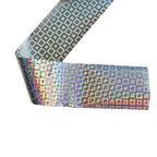 120m Holographic Geometric Grid Nail Art Foil | Laser Silver Nail Transfer Sticker 2004