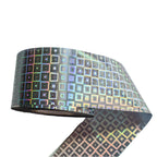120m Holographic Geometric Grid Nail Art Foil | Laser Silver Nail Transfer Sticker 2004