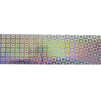 120m Holographic Grid Nail Foil | Geometric Square Nail Art Transfer WH04