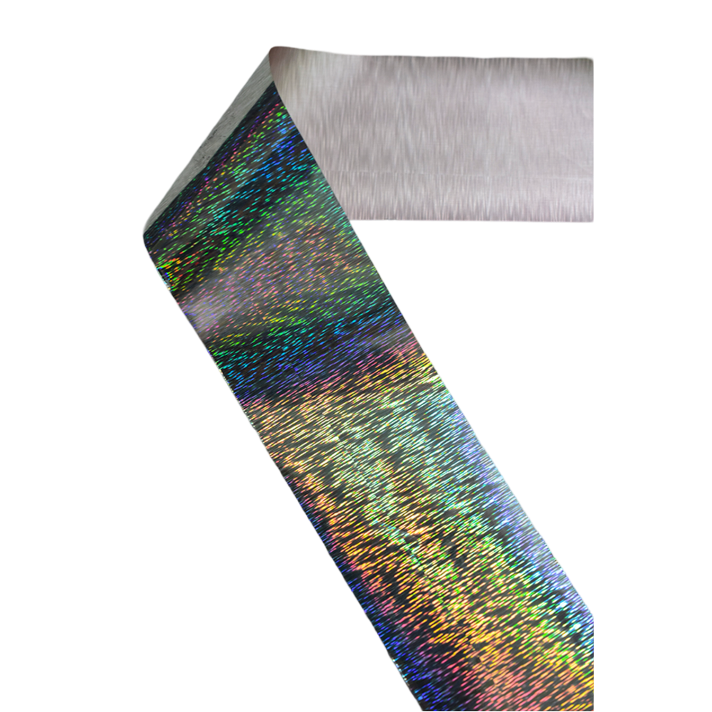 120m Holographic Laser Silver Lines Nail Foil 840