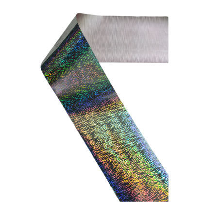 120m Holographic Laser Silver Lines Nail Foil 840