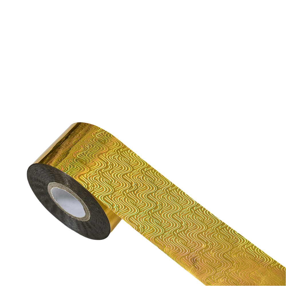 120m Holographic Liquid Swirl Nail Foil | Holo Wave Manicure Art Sticker