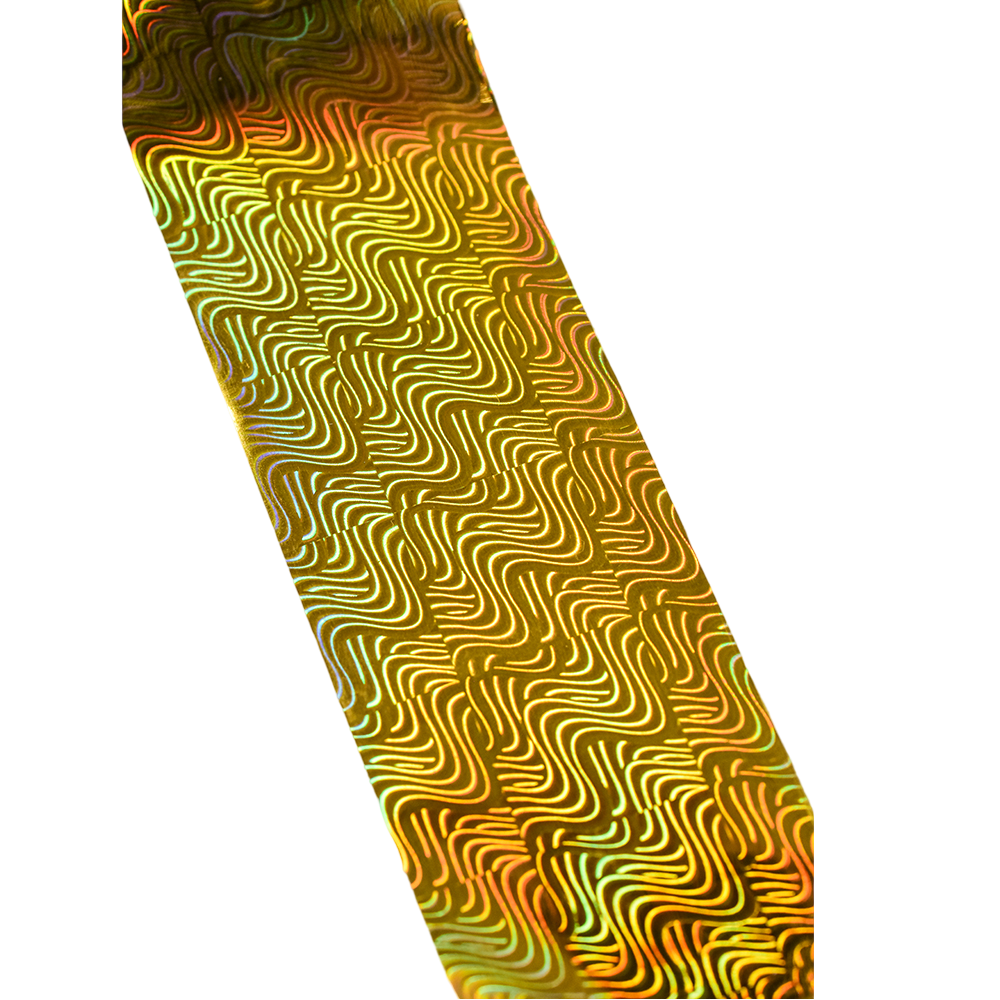 120m Holographic Liquid Swirl Nail Foil | Holo Wave Manicure Art Sticker