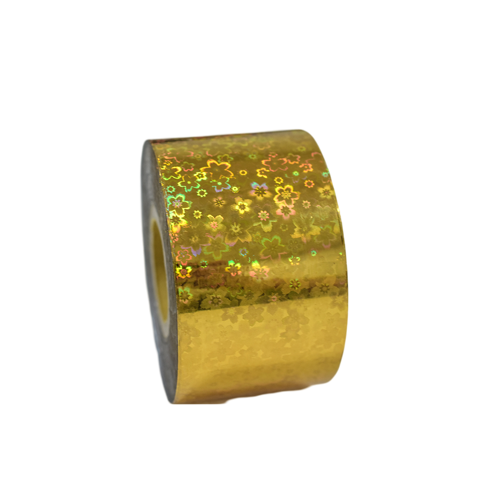 120m Holographic Sakura Flower Nail Foil | Laser Cherry Blossom Art Transfers