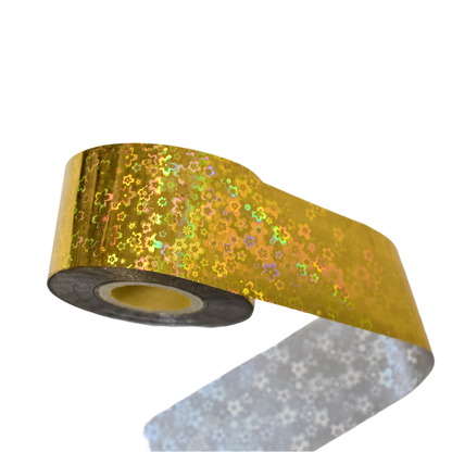 120m Holographic Sakura Flower Nail Foil | Laser Cherry Blossom Art Transfers
