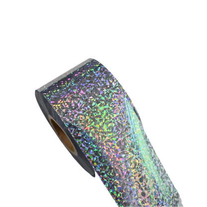 120m Holographic Shattered Glass Nail Foil Laser Nail Art Transfer Sticker 819