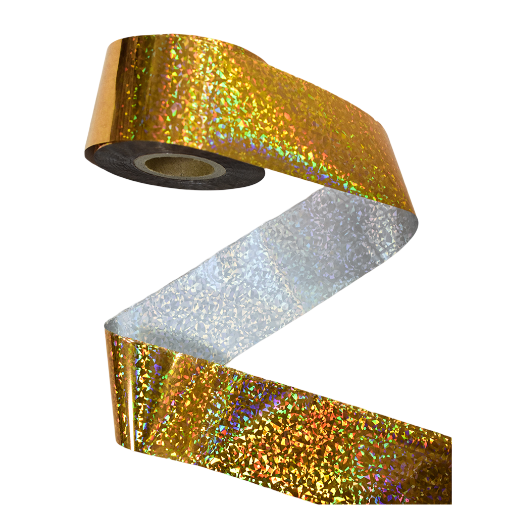 120m Holographic Shattered Glass Nail Foil Laser Nail Art Transfer Sticker 819