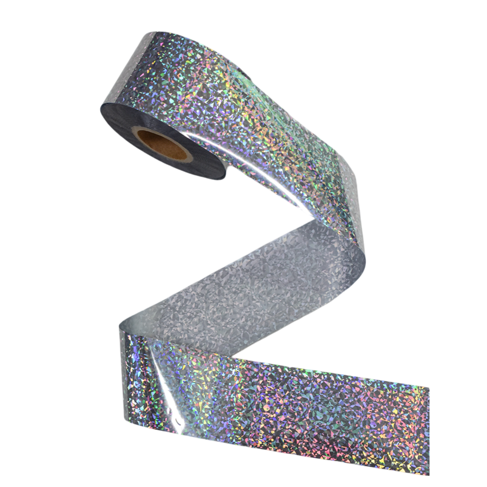 120m Holographic Shattered Glass Nail Foil Laser Nail Art Transfer Sticker 819