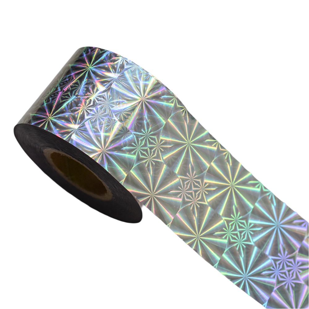 120m Holographic Snowflake Nail Art Foil | Shiny Laser Starburst Transfer Sticker 822