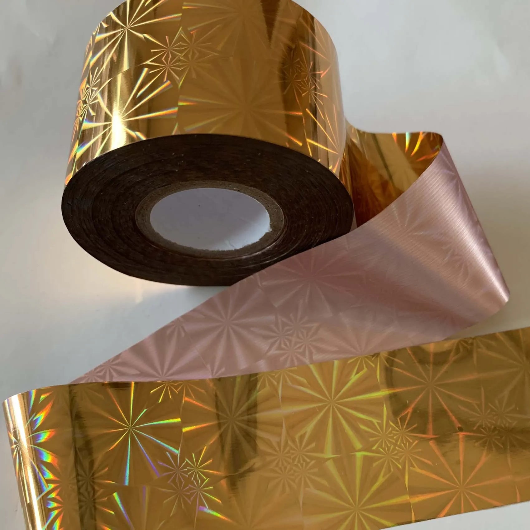 120m Holographic Snowflake Nail Art Foil | Shiny Laser Starburst Transfer Sticker 822