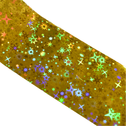 120m Holographic Starry Sky Nail Foil | Holo Galaxy Celestial Art Transfers