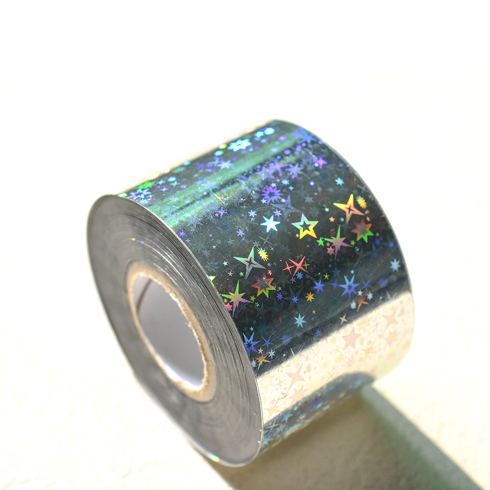 120m Holographic Starry Sky Nail Foil | Holo Galaxy Celestial Art Transfers