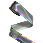 120m Laser Gold Silver Holographic Nail Foil - Chrome Effect Transfer for DIY Manicures