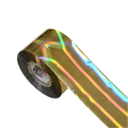 120m Laser Gold Silver Holographic Nail Foil - Chrome Effect Transfer for DIY Manicures