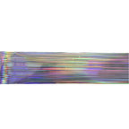 120m Linear Holographic Stripe Nail Foil | Laser Silver Futuristic Nail Transfers 2028