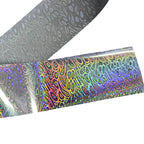 120m Psychedelic Swirl Holographic Nail Art Foil | Groovy Trippy Nail Transfers 2006