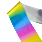 120m Rainbow Nail Foil - Metallic Chrome Effect Gradient Nail Art Transfer