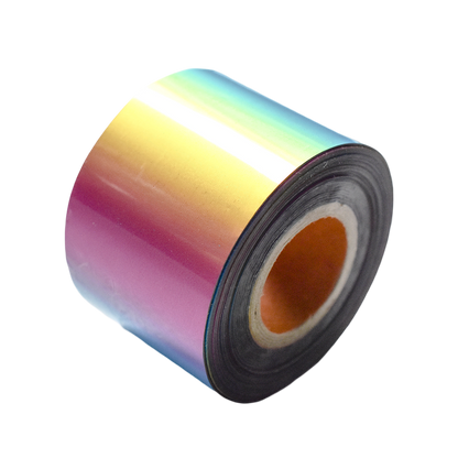 120m Rainbow Nail Foil - Metallic Chrome Effect Gradient Nail Art Transfer