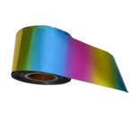 120m Rainbow Nail Foil - Metallic Chrome Effect Gradient Nail Art Transfer