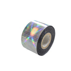 120m Shattered Holographic Nail Foil | Laser Silver Prism DIY Nail Art Transfer 2002