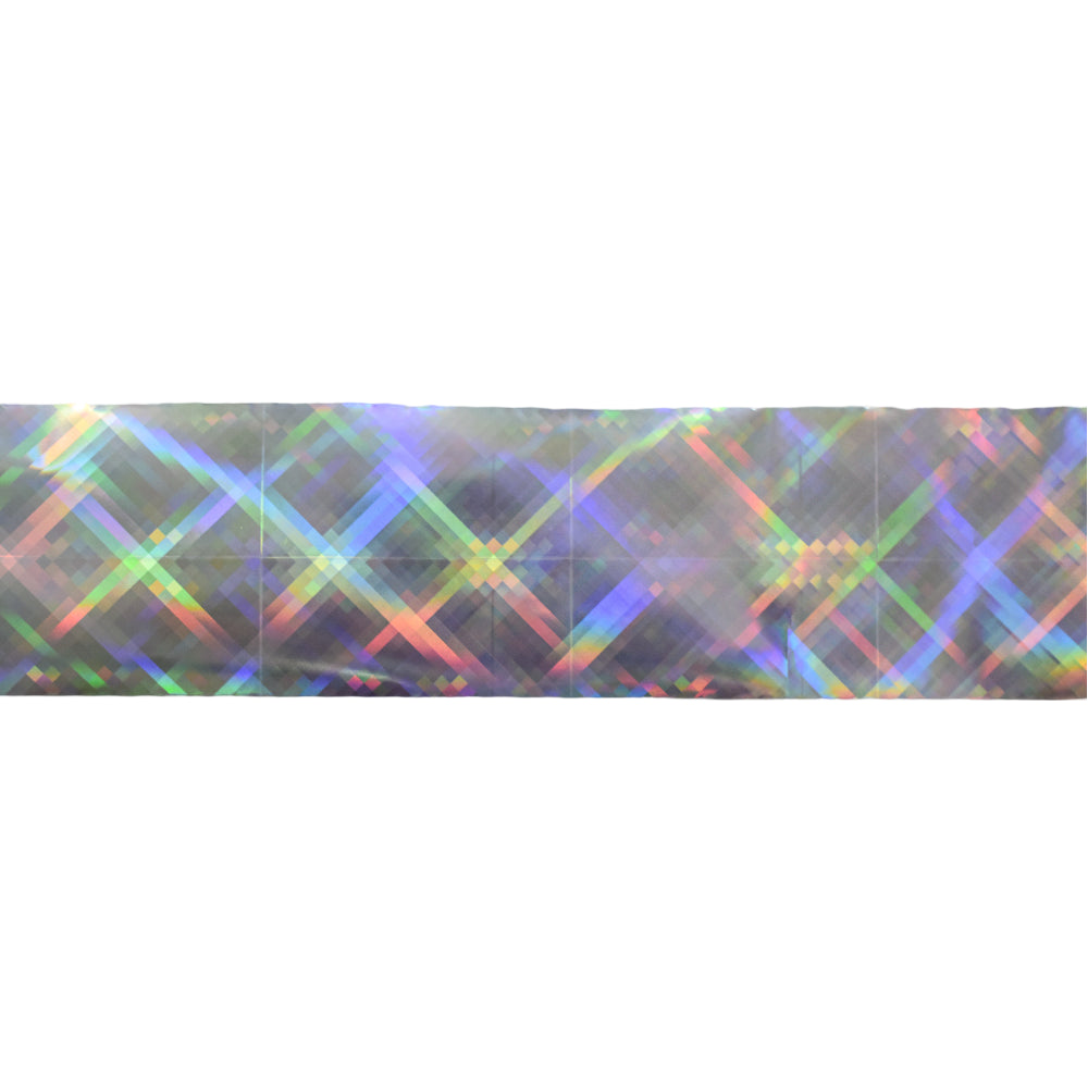 120m Shattered Holographic Nail Foil | Laser Silver Prism DIY Nail Art Transfer 2002