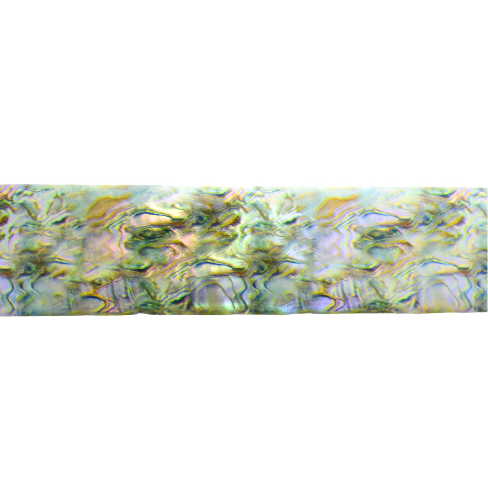 120m Wavy Liquid Marble Nail Foil | Iridescent Green & Gold Abstract Transfers Foil 04