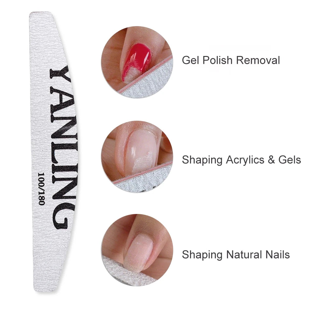 The Pro's Choice 100/180 Zebra Nail File (4-Pack)