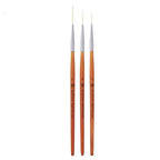 15/20/25mm 3pcs Nail Art Liner Brush Ultra Fine Brush Painting Drawing Pen Manicure Tool - Nail MAD