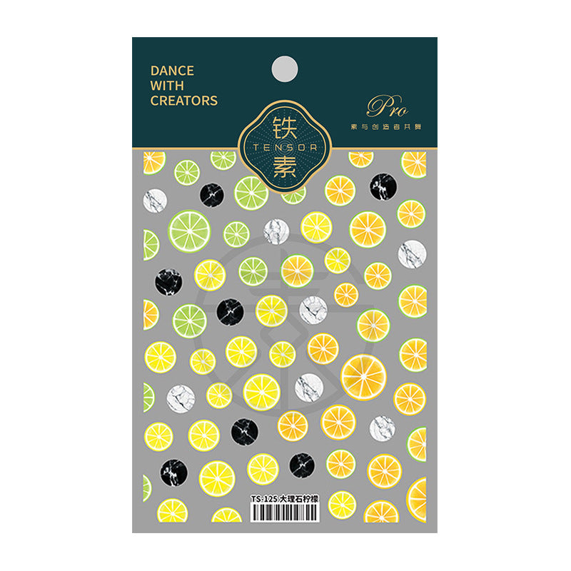 Tensor Nail Art Sticker Lemon Fruit Sticker Decals TS125 - Nail MAD