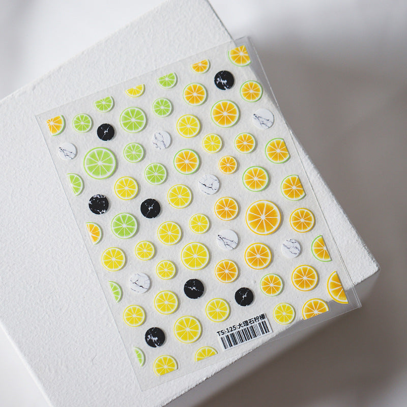 Tensor Nail Art Sticker Lemon Fruit Sticker Decals TS125 - Nail MAD