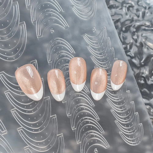 5- Pack Pro French Manicure Tip Guides | Ultra-Thin & Stretchable Stencils (No-Bleed)