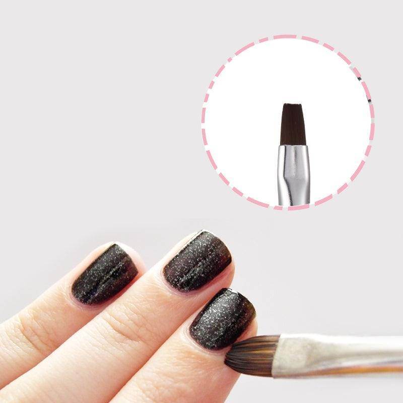 1pc Nail Art Flat Brush Cuticle Clean Up Brush UV Gel Polish Brush - Nail MAD