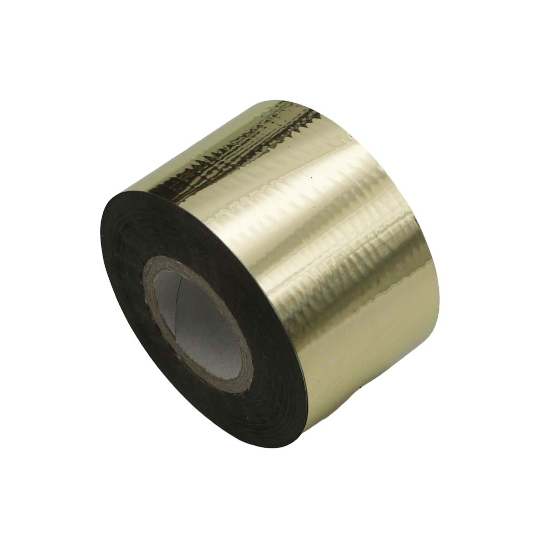 Metallic Gold Nail Foil Roll – 120m Silver Chrome Transfer Foil for Nails