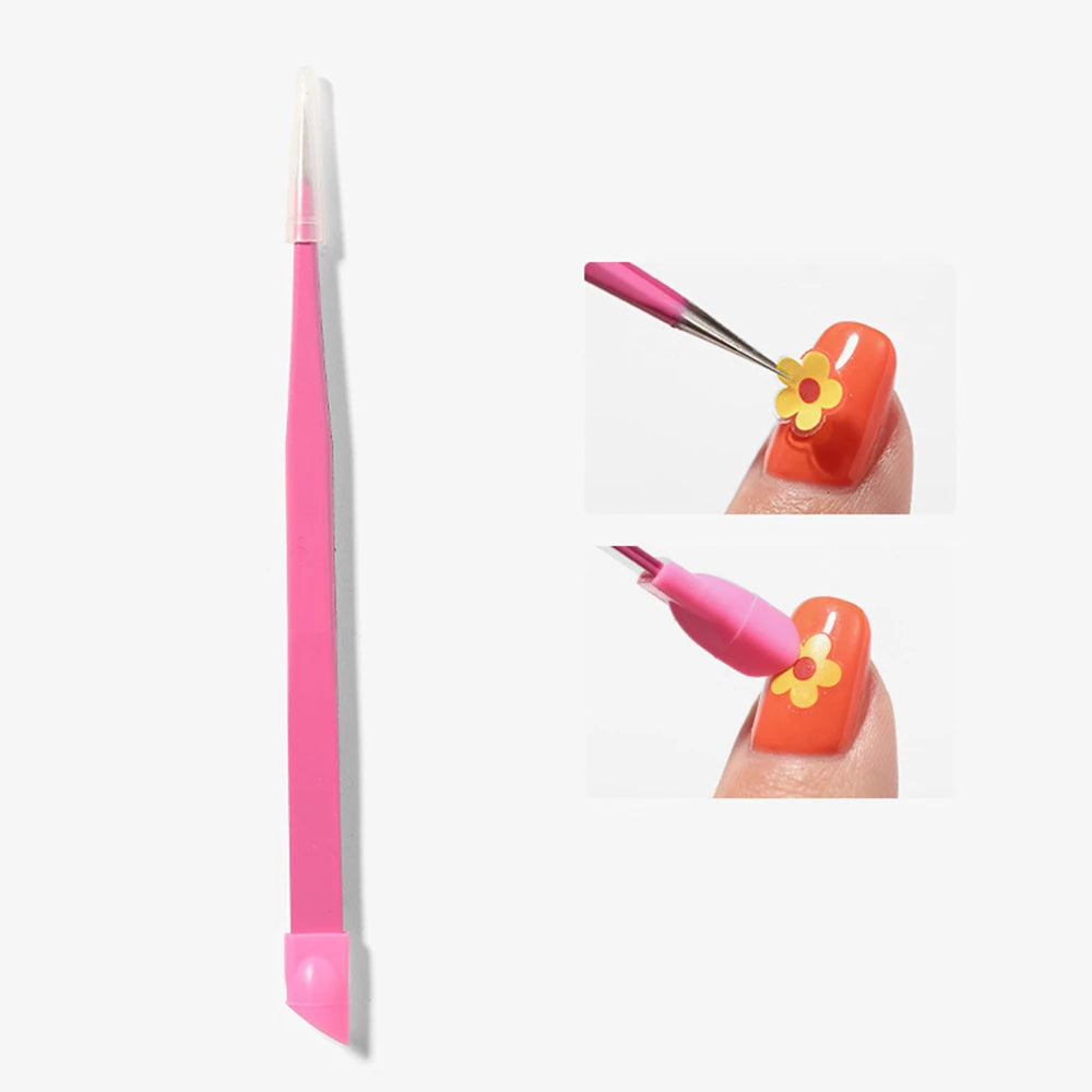 Straight Nail Tweezer - Rose Red