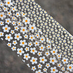 2rolls 100cm Daisy Flowers Nail Foil Transfer Paper Marble Zebra Print