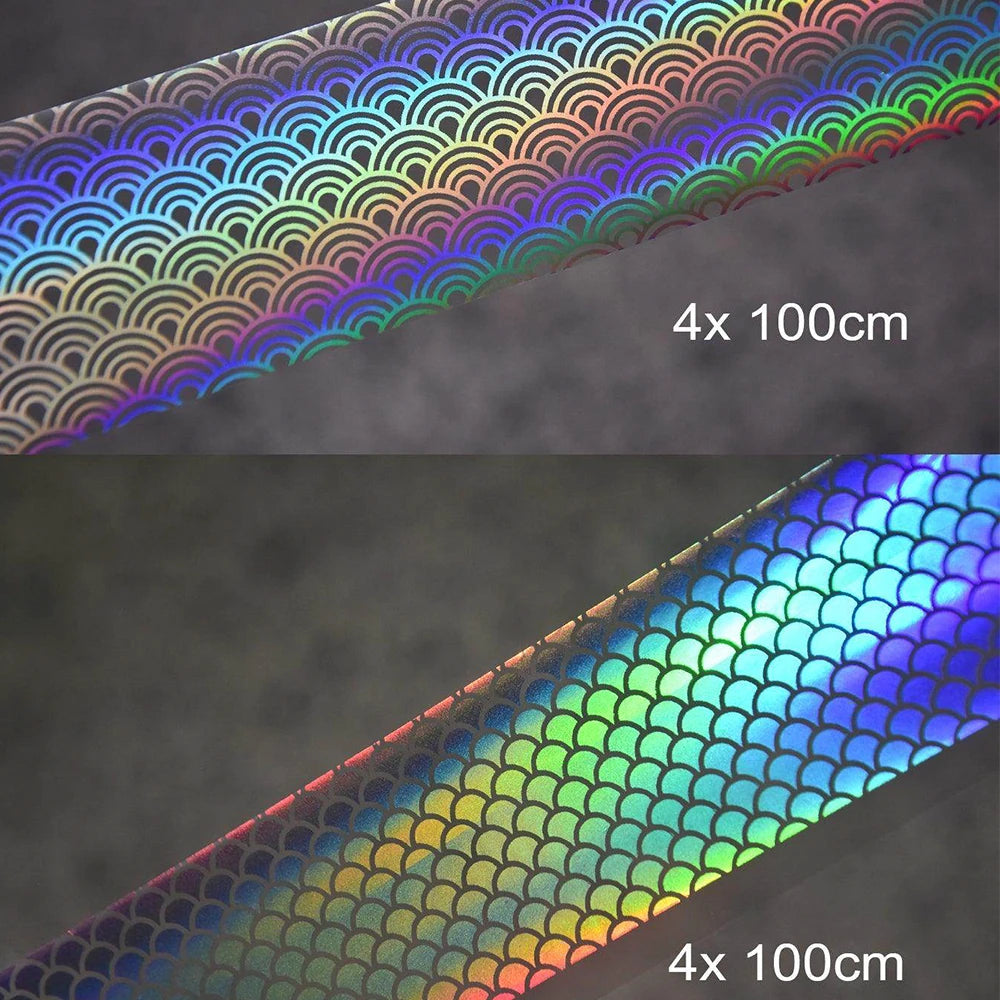 2rolls 100cm Daisy Flowers Nail Foil Transfer Paper Marble Zebra Print