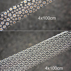 2rolls 100cm Daisy Flowers Nail Foil Transfer Paper Marble Zebra Print