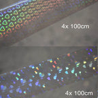 2rolls 100cm Daisy Flowers Nail Foil Transfer Paper Marble Zebra Print