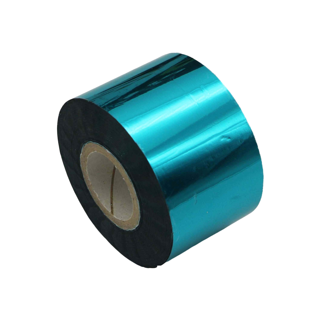 Blue Metallic Nail Foil Roll – 120m Chrome Transfer Foil for Nails