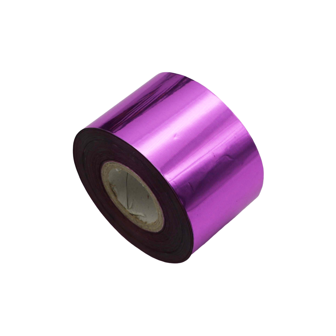 Blue Metallic Nail Foil Roll – 120m Chrome Transfer Foil for Nails