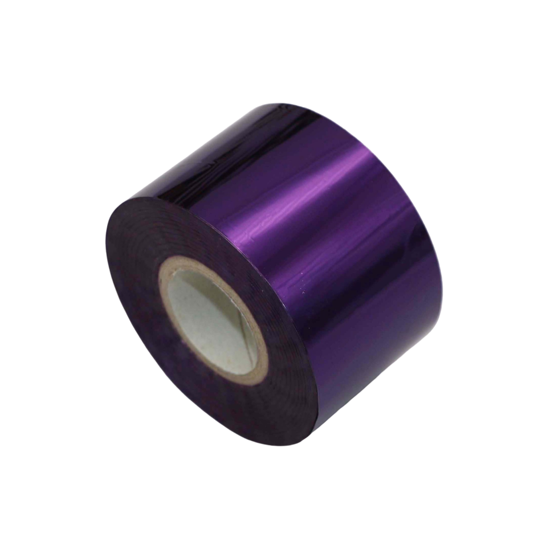 Blue Metallic Nail Foil Roll – 120m Chrome Transfer Foil for Nails