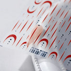 3D French Lines Nail Stickers, Red Line Decals TS3768