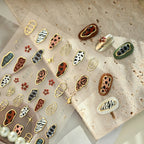 3D Animal Print Nail Stickers - Leopard & Zebra Jelly Decals 1308