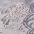 3D Aurora Tulip Nail Stickers Romantic Floral Decals