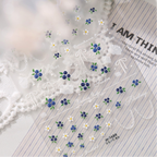 3D Blueberry & Daisy Jelly Nail Stickers M1489