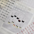 3D Embossed Bow Nail Stickers Coquette Ribbon Decals