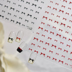 3D Embossed Bow Nail Stickers Coquette Ribbon Decals
