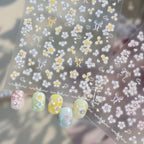 3D Floral & Bow Coquette Nail Stickers